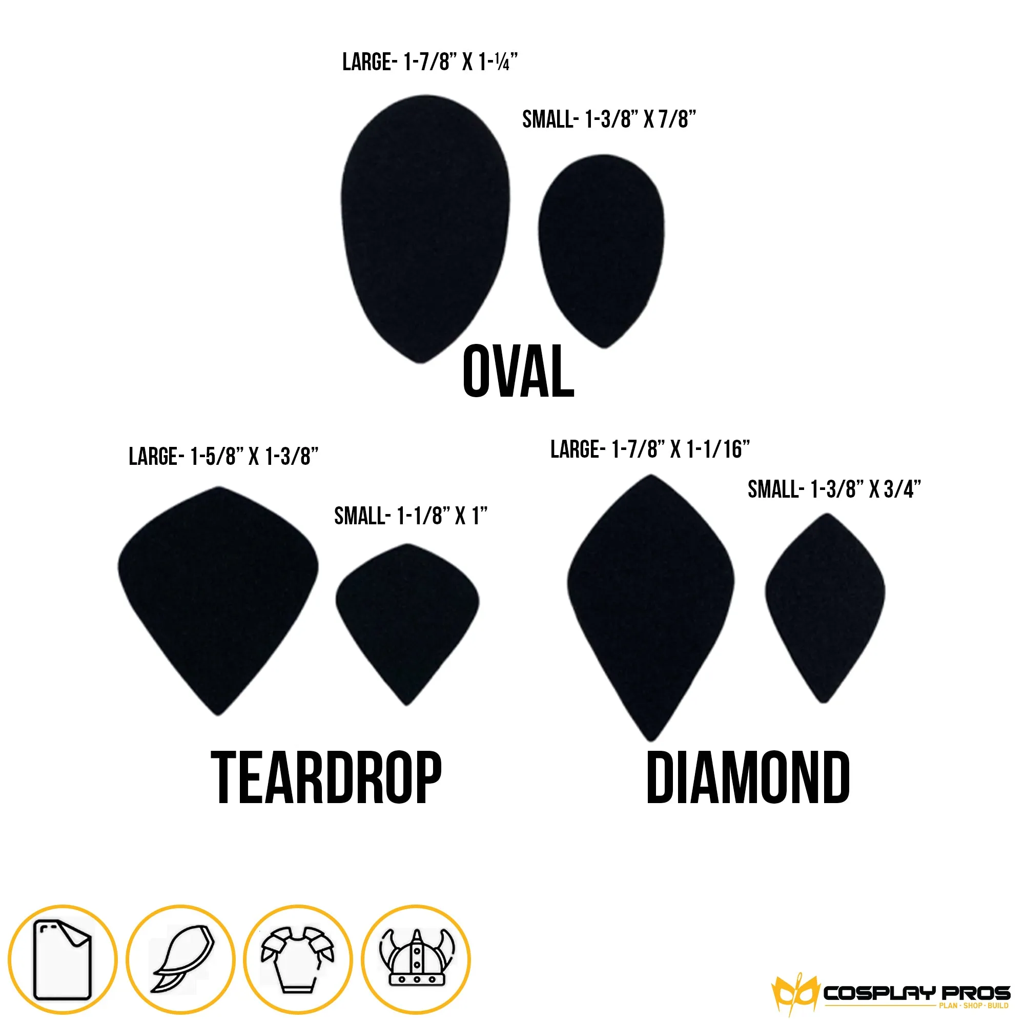 EVA Foam Scales (100 Pack)