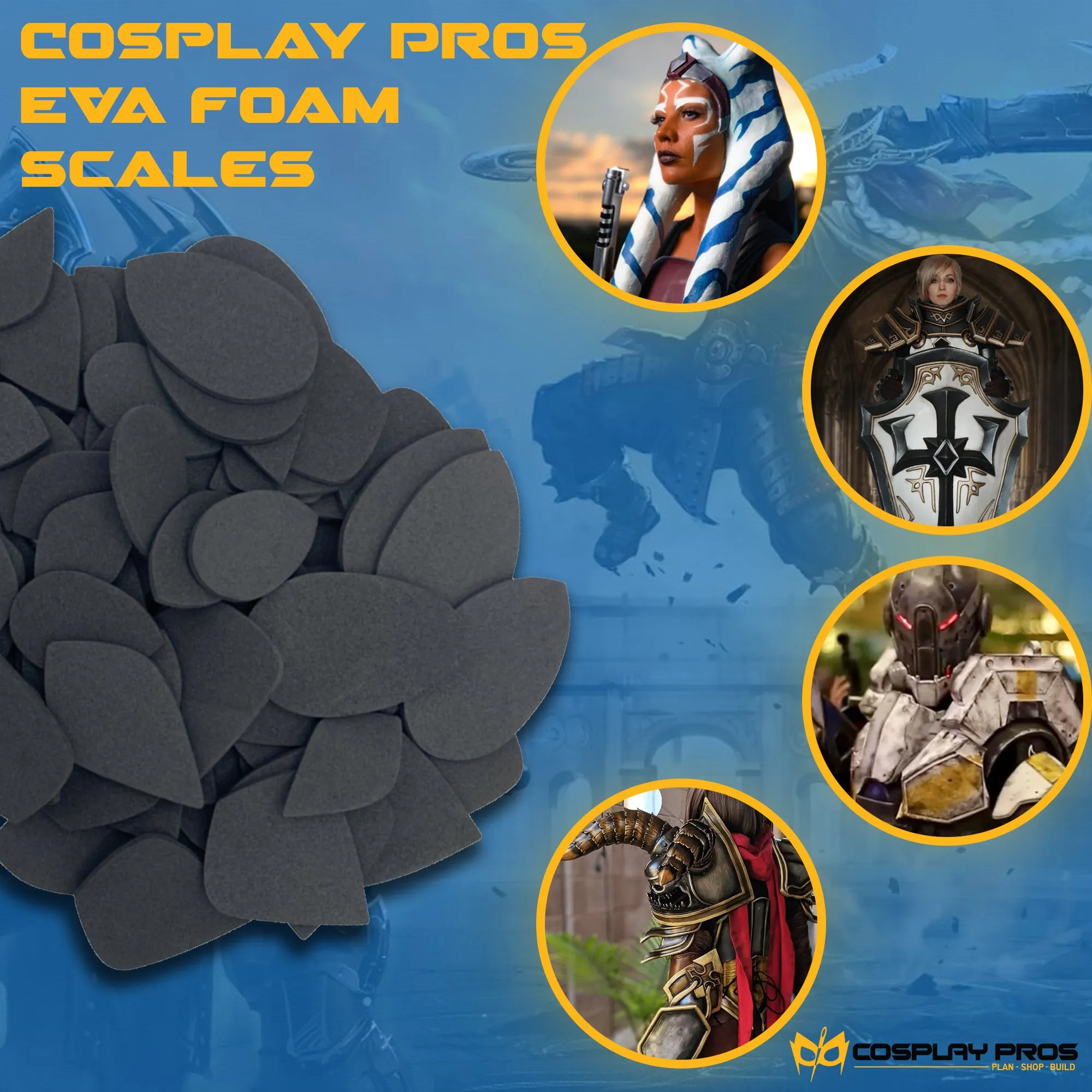EVA Foam Scales (100 Pack)