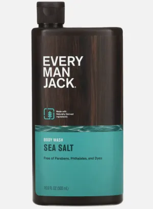 Every Man Jack Body Wash, Sea Salt, 16.9 fl oz (500 ml)