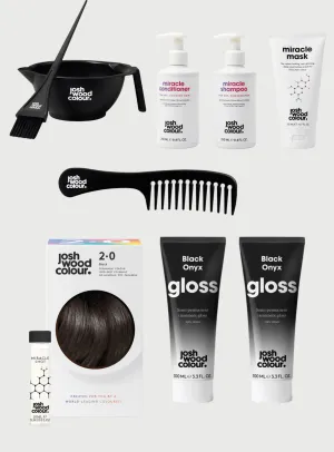 Expert Kit - 2.0 Perm kit, Miracle Shot, Black Onyx Gloss x 2, Bowl & Brush, Miracle Mask, Comb, Shampoo, Conditioner