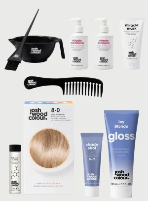 Expert Kit - 8.0 Perm kit, Miracle Shot, Icy Shade Shot, Icy Gloss x 1, Bowl & Brush, Miracle Mask, Comb, Shampoo, Conditioner