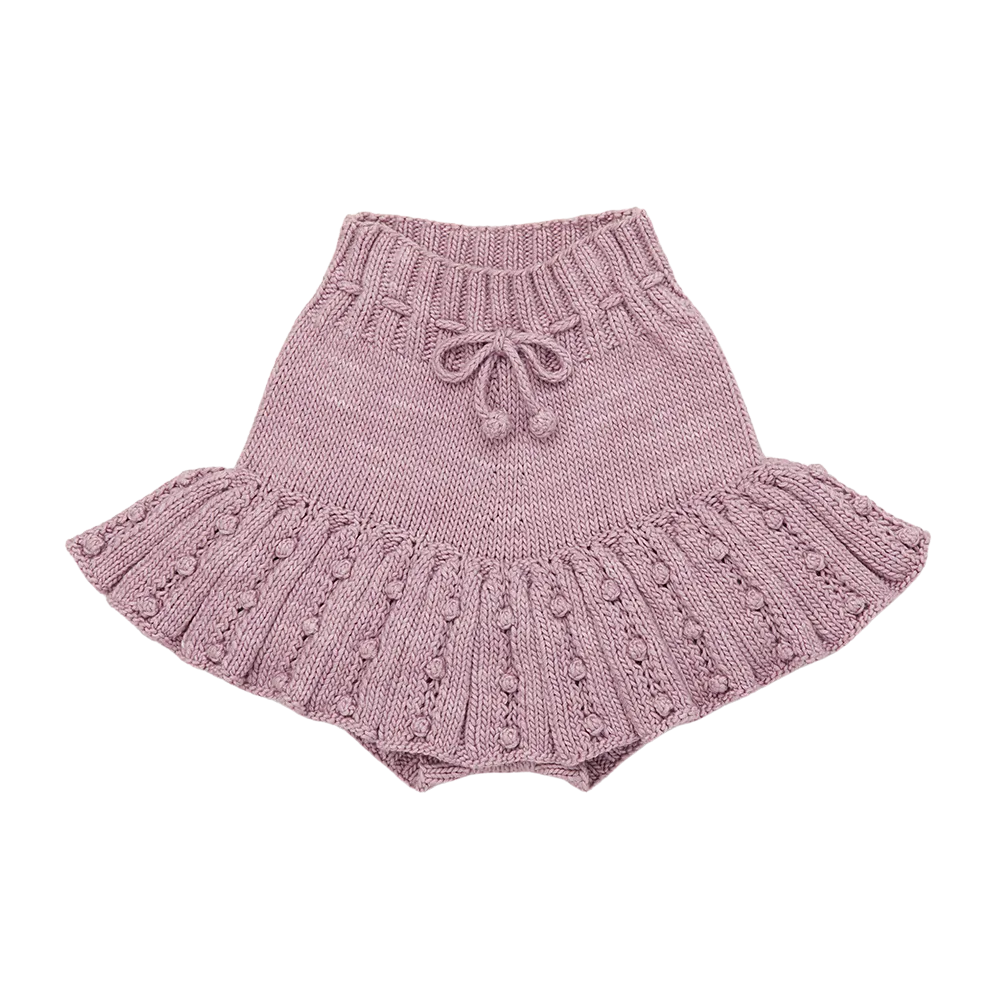 Eyelet Popcorn Skating Skirt