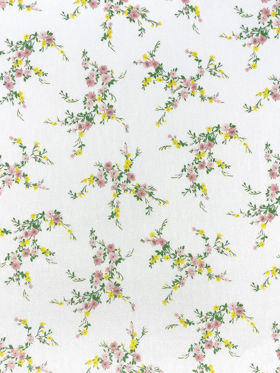 'Fabric by the Yard - Jolene - Lemon Pink on Linen