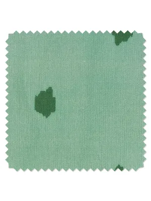 'Fabric by the Yard - Medina Dot - Mint on Linen