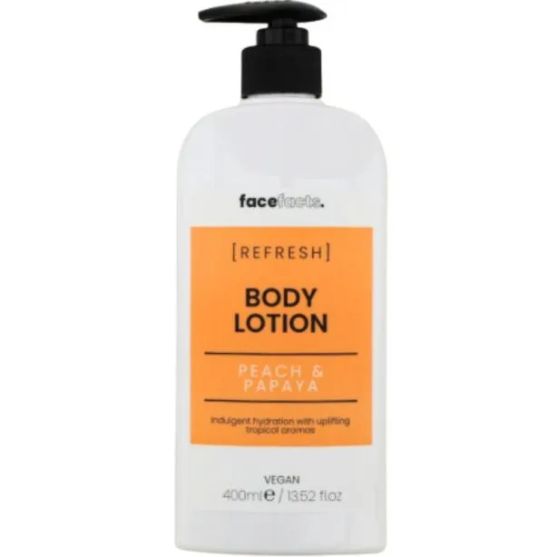 FACE FACTS 'REFRESH' PEACH & PAPAYA BODY LOTION 400ML