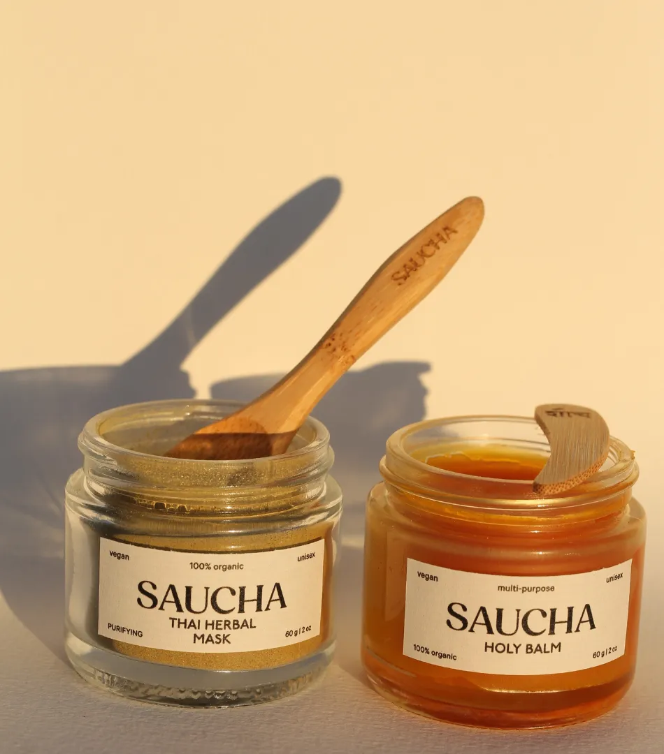 Face set - Herbal Mask, Holy Balm & Bamboo Set