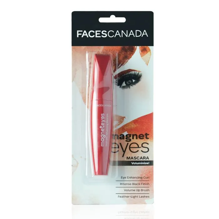 Faces Canada Magnet Eyes Dramatic Volumizing Mascara | Intense Black | Easy Wash |Thick Bold Lashes | Long Lasting | Smudge Proof 9.5 gm