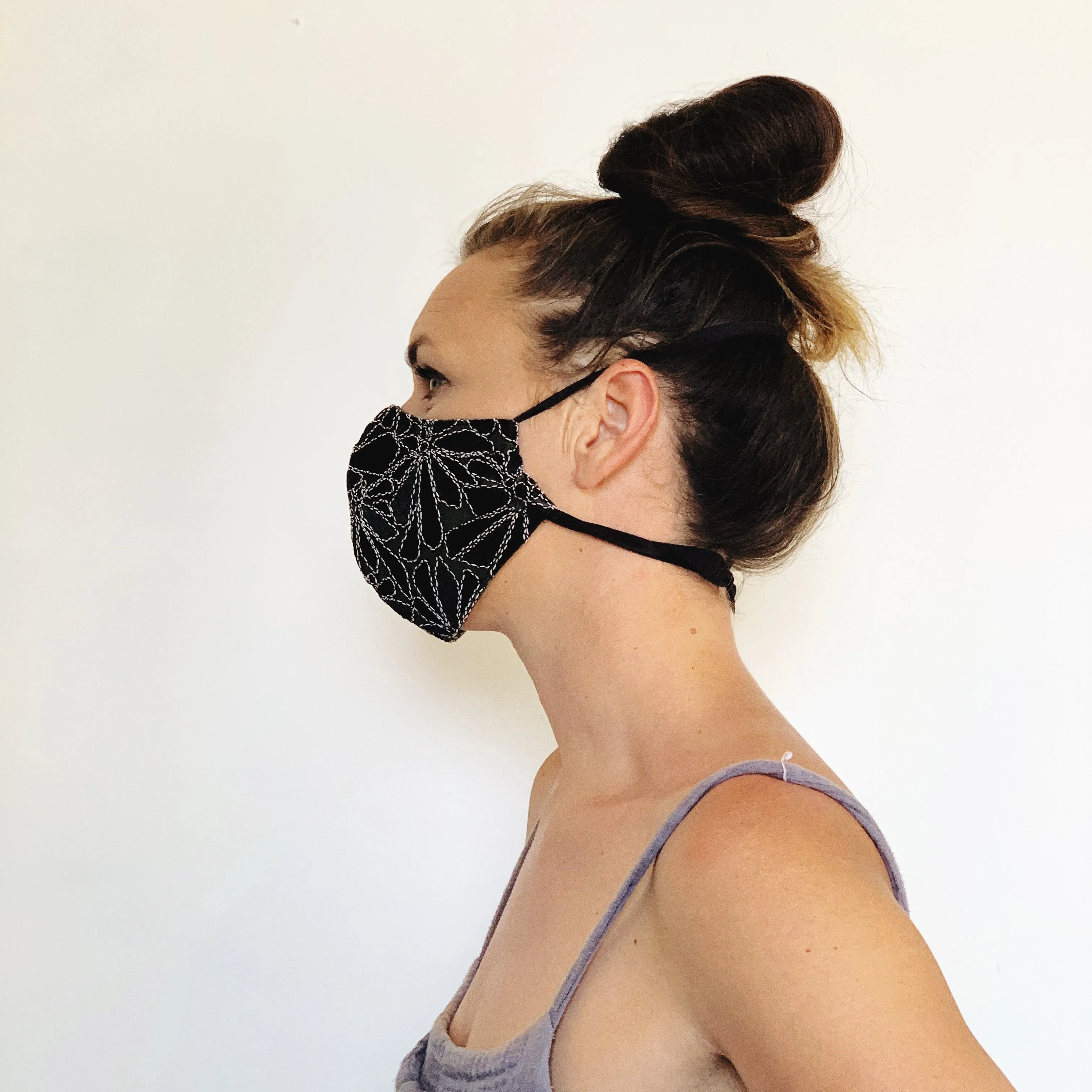 Fancy Face Mask- black lace