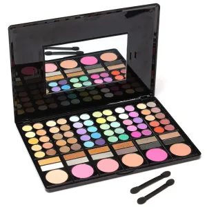 Fashion 78 Colors Pro Eyeshadow Palette Makeup Powder Cosmetic Brush Kit Box With Mirror Women Make Up Tools Eye Shadow