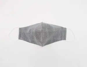 fashion face mask cotton check pattern reusable filter pock mask for women