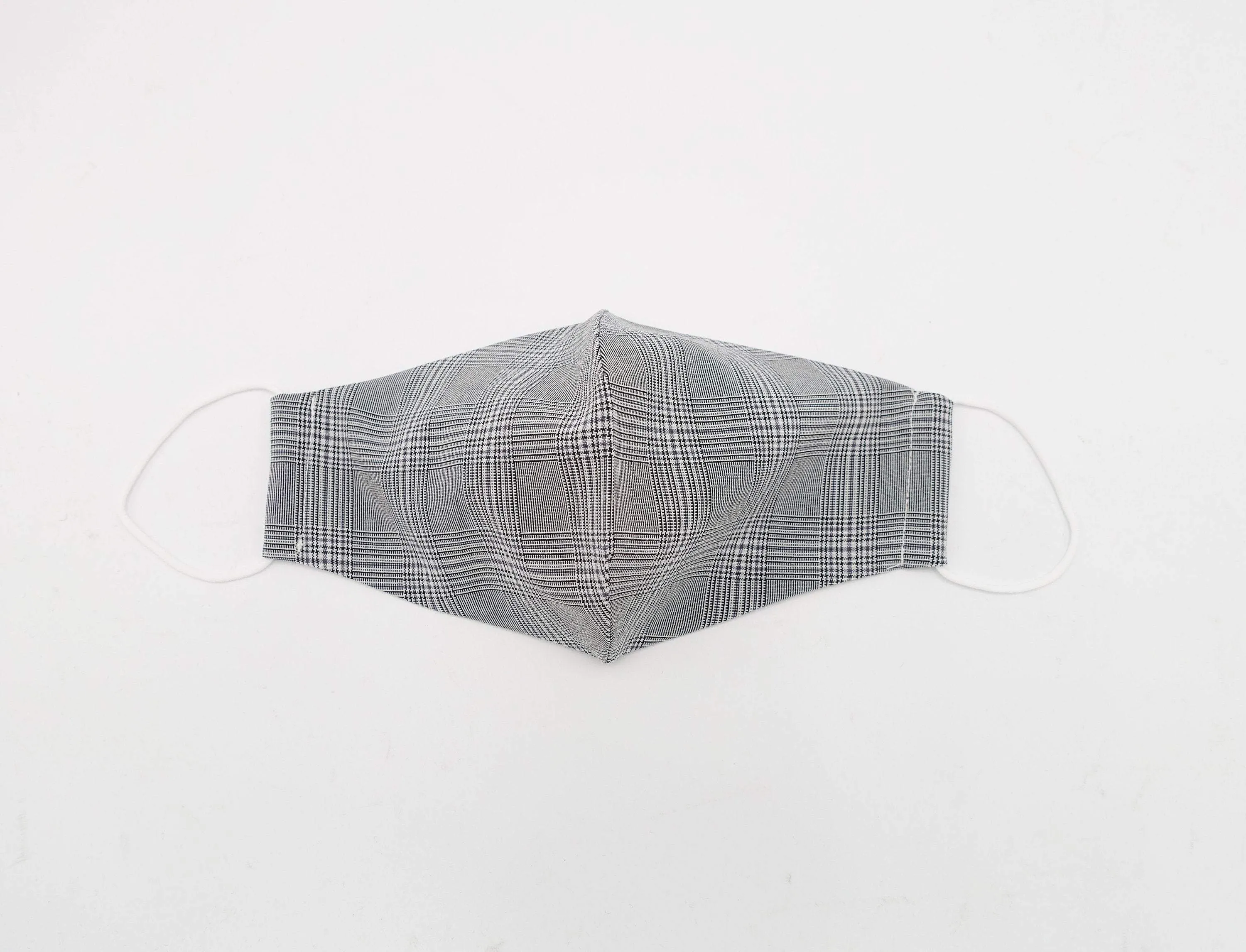 fashion face mask cotton check pattern reusable filter pock mask for women