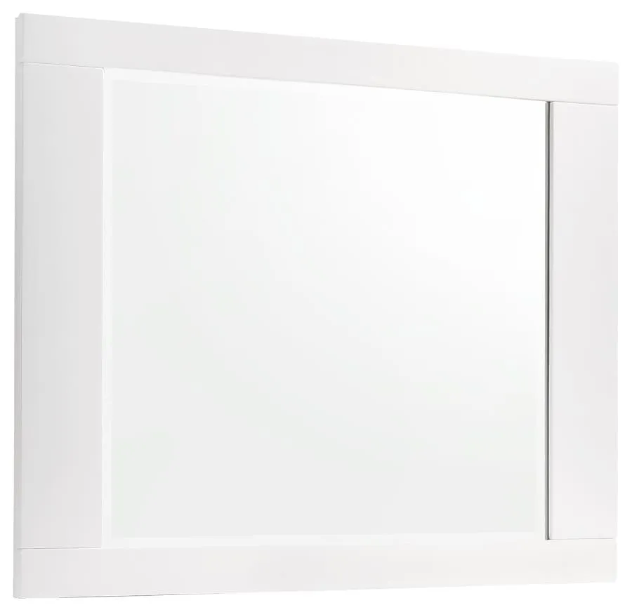 Felicity Rectangle Dresser Mirror Glossy White