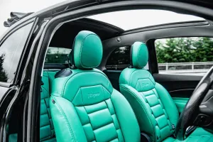 Fiat 500e Teal Designo Leather
