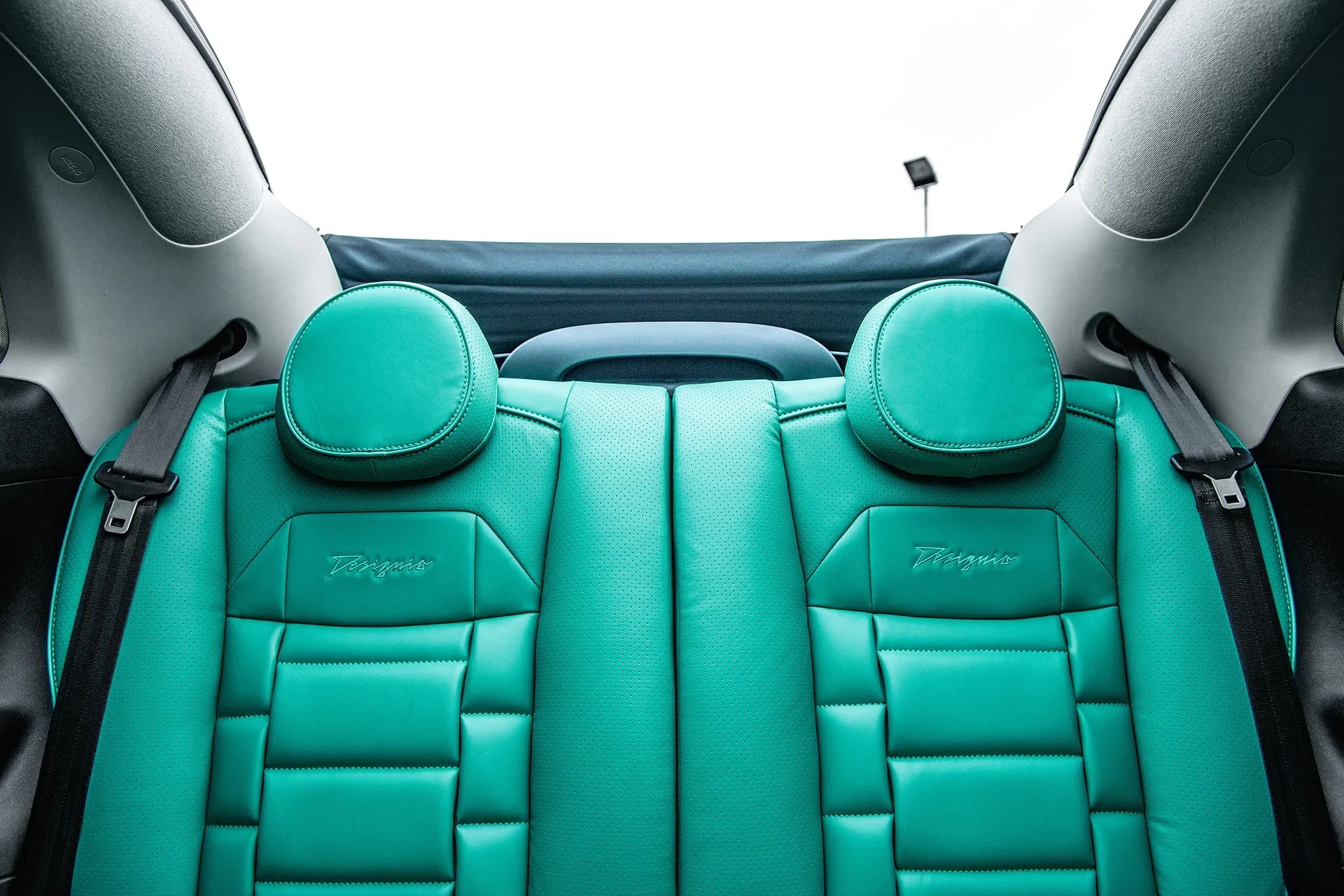 Fiat 500e Teal Designo Leather
