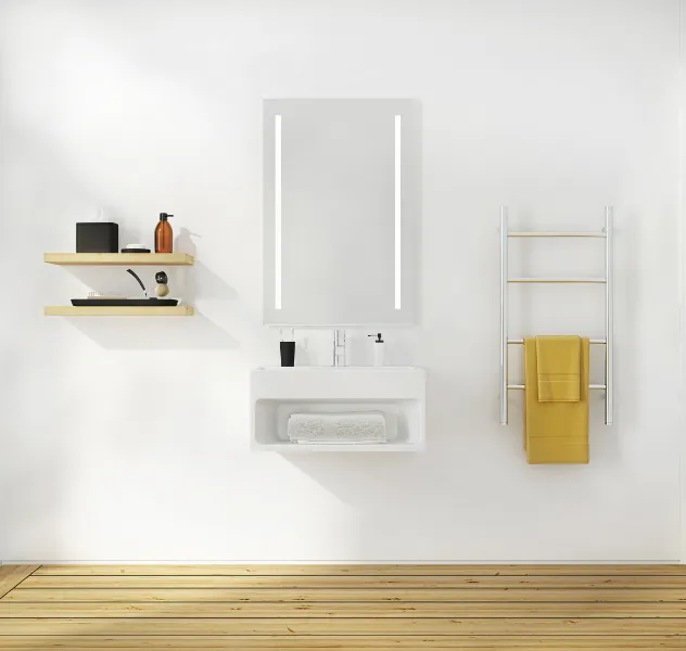 Fleurco Luna Sunrize 24" x 36" LED Lighted Mirror