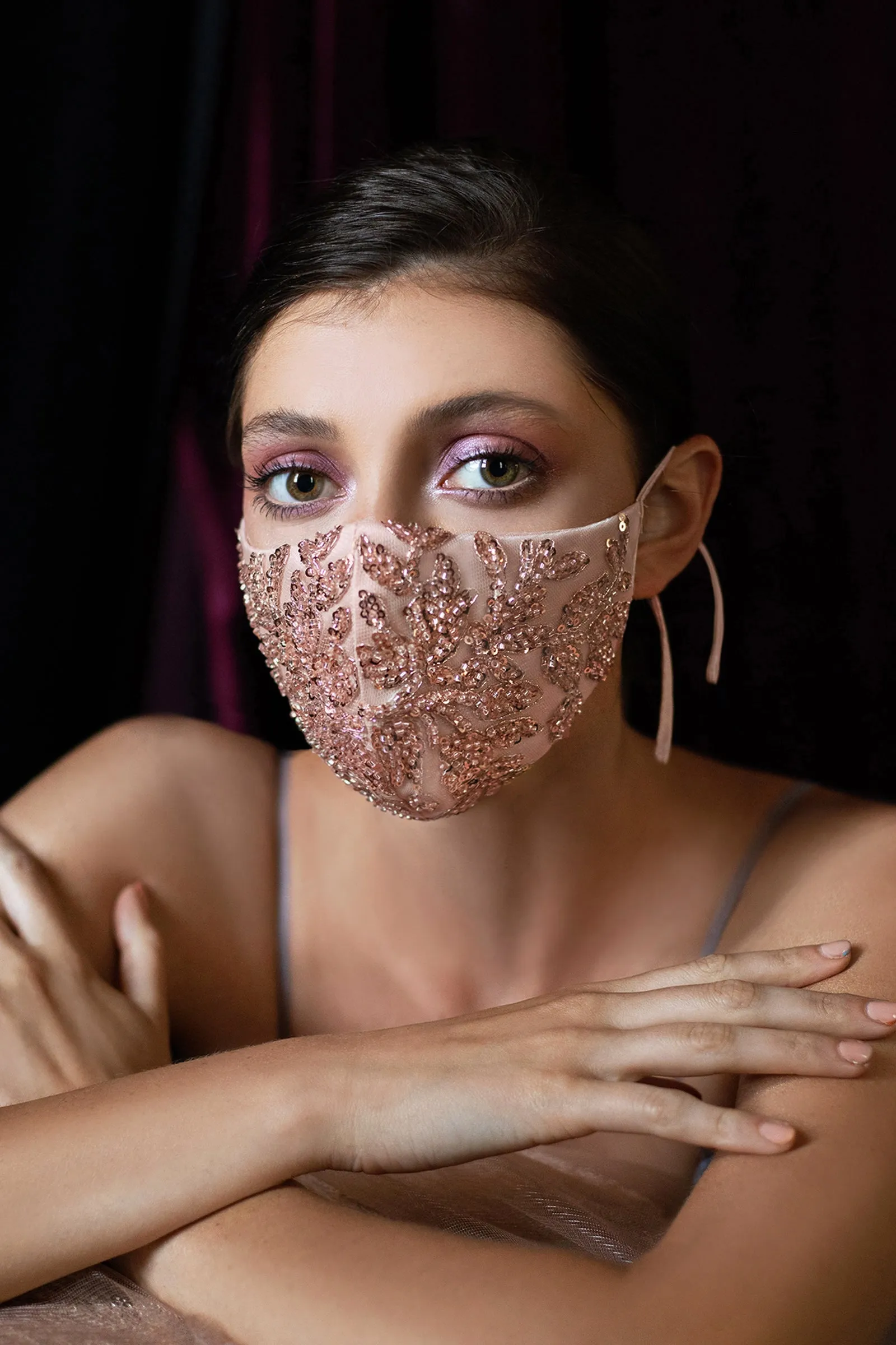 FLORAL ANTOINETTE FASHION MASK MK01R