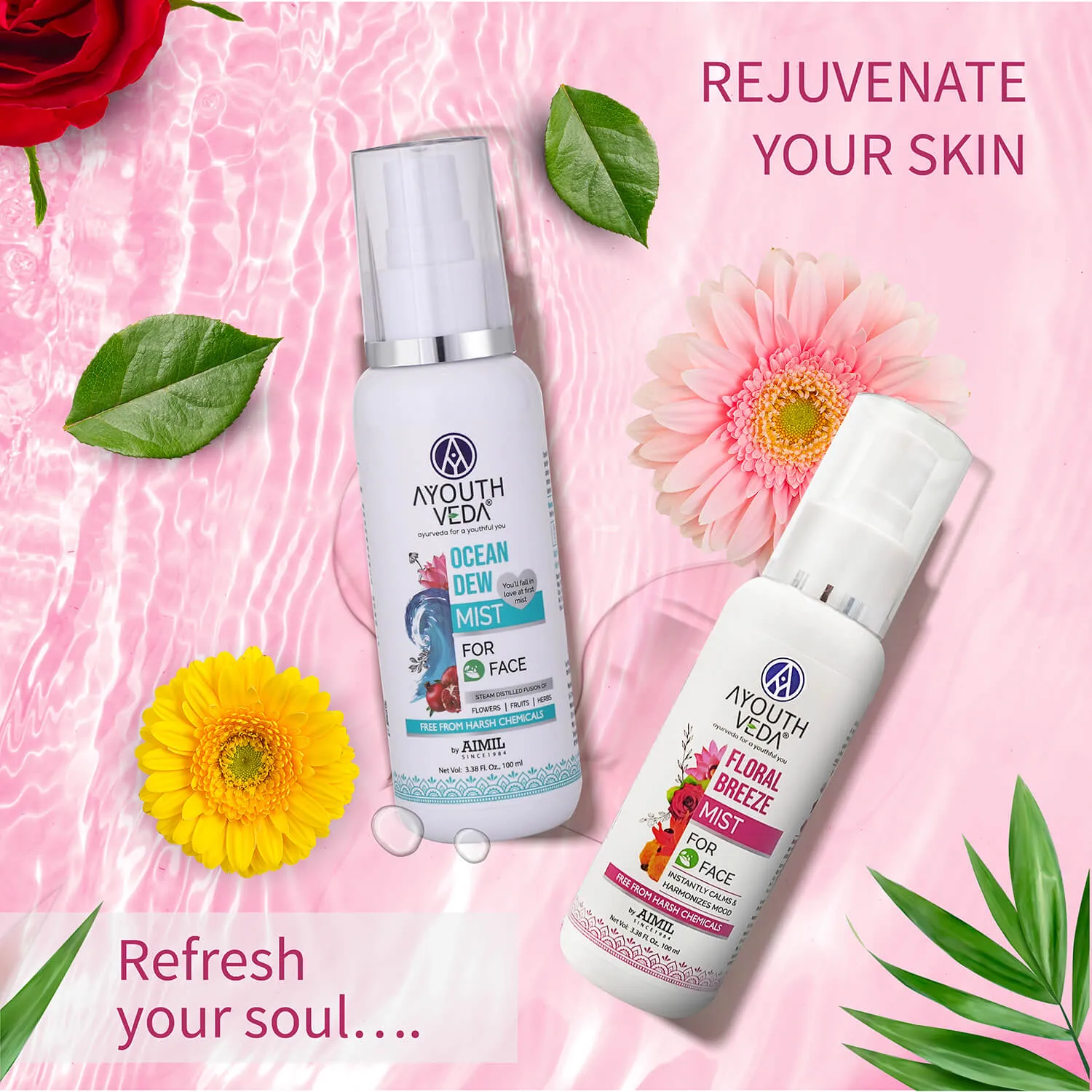 Floral Breeze Mist  to Keep Your Skin Hydrated All Day ( Net Qty-100ml)