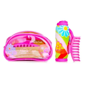 Flowerbomb Set (1x MakeUp Eraser Cloth   1x Hair Claw Clip   1x Bag)