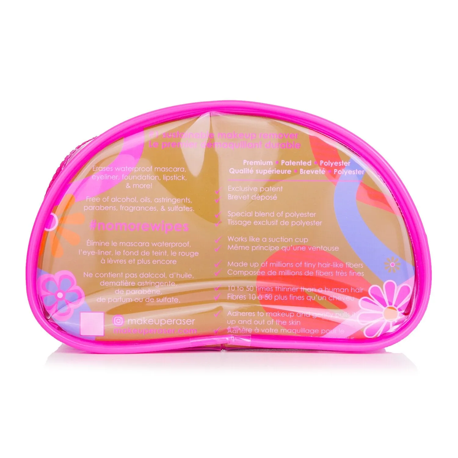 Flowerbomb Set (1x MakeUp Eraser Cloth   1x Hair Claw Clip   1x Bag)