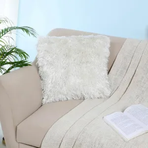 Fluffair Faux Fur Cushion Cover - White