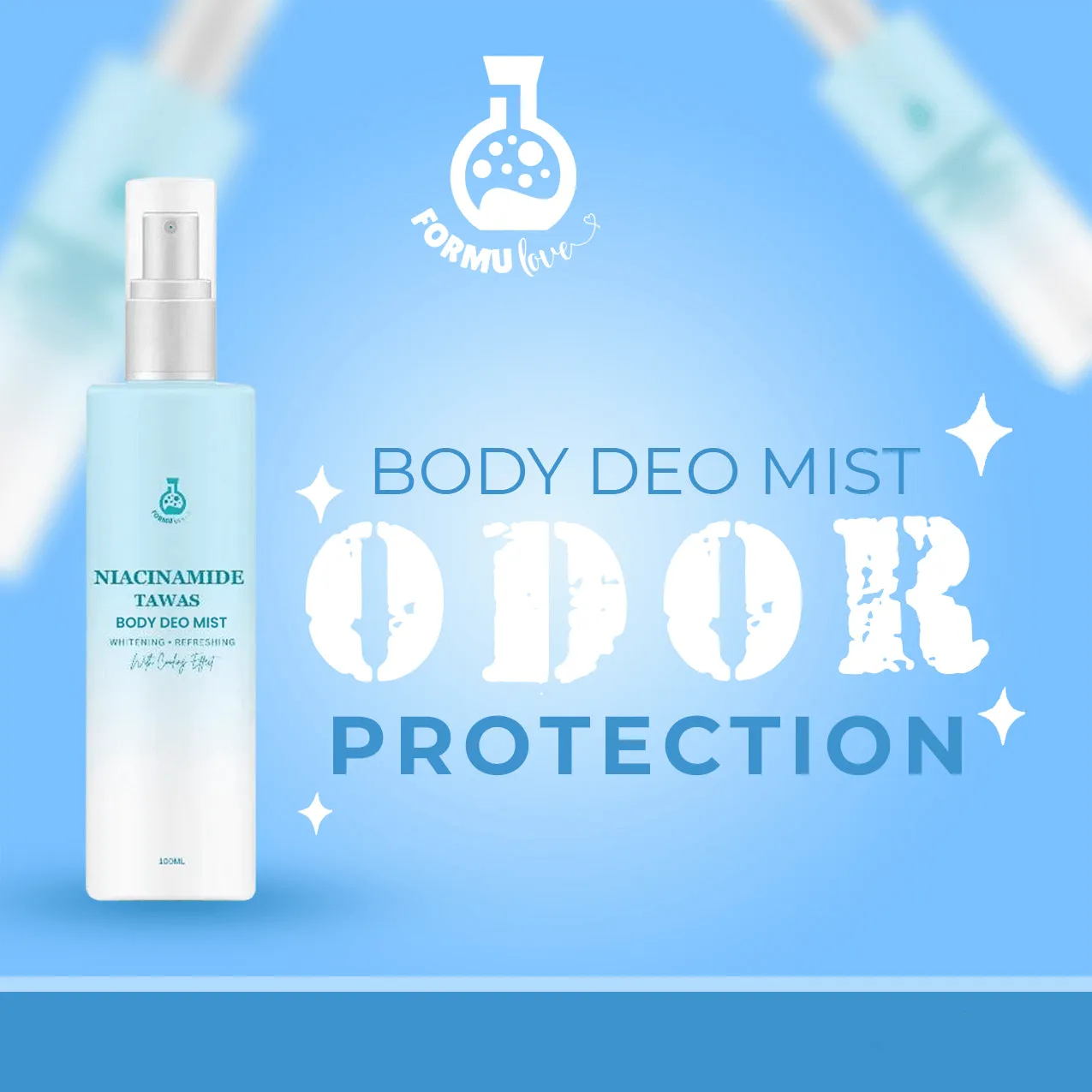 Formulove Niacinamide Tawas Body Deo Mist - 100ml