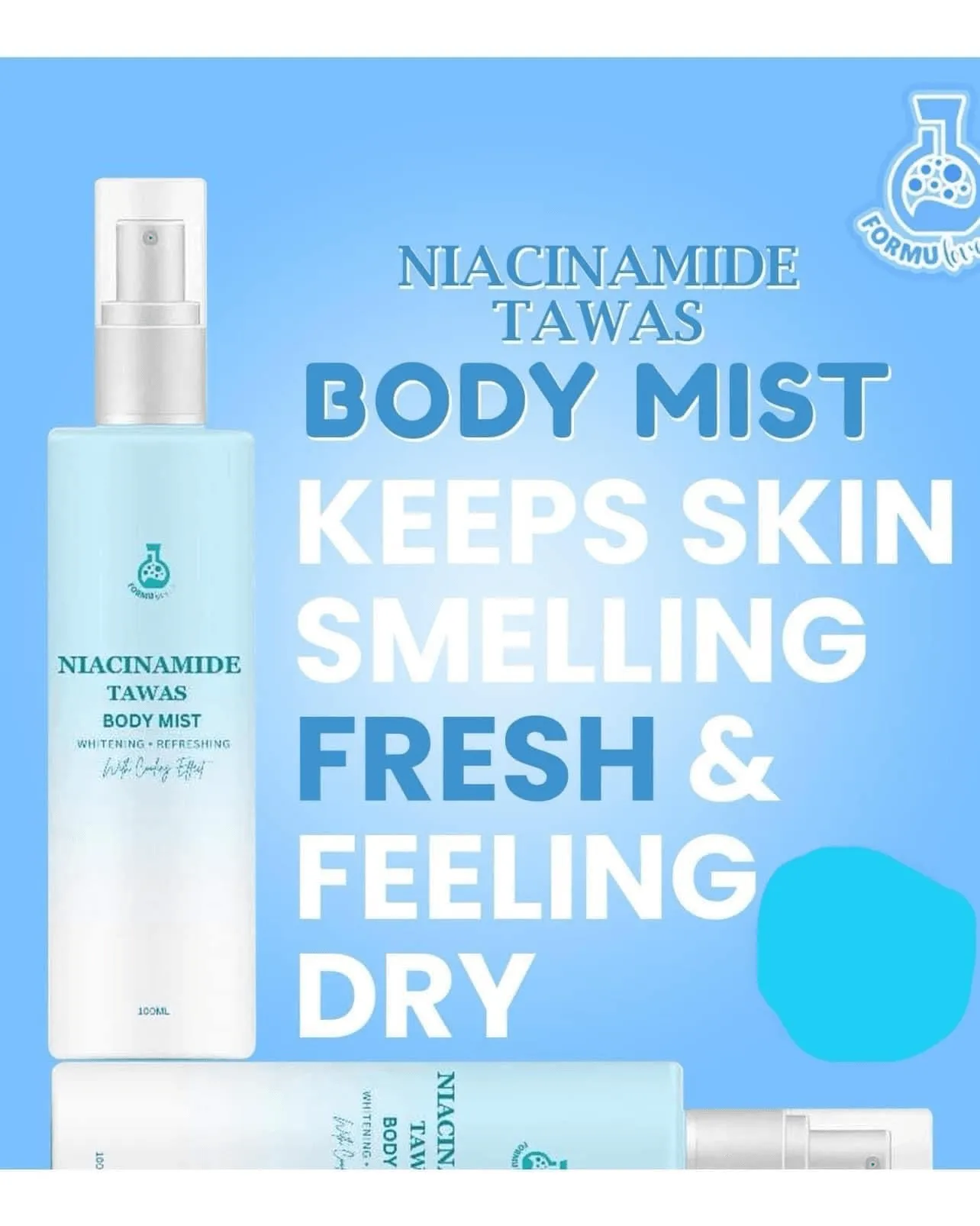 Formulove Niacinamide Tawas Body Deo Mist - 100ml