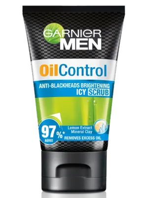 Garnier Men Oil Control Anti-Blackheads Brightening Icy Scrub 100ml