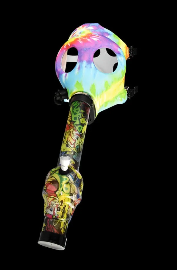 Gas Mask with Acrylic Water Pipe