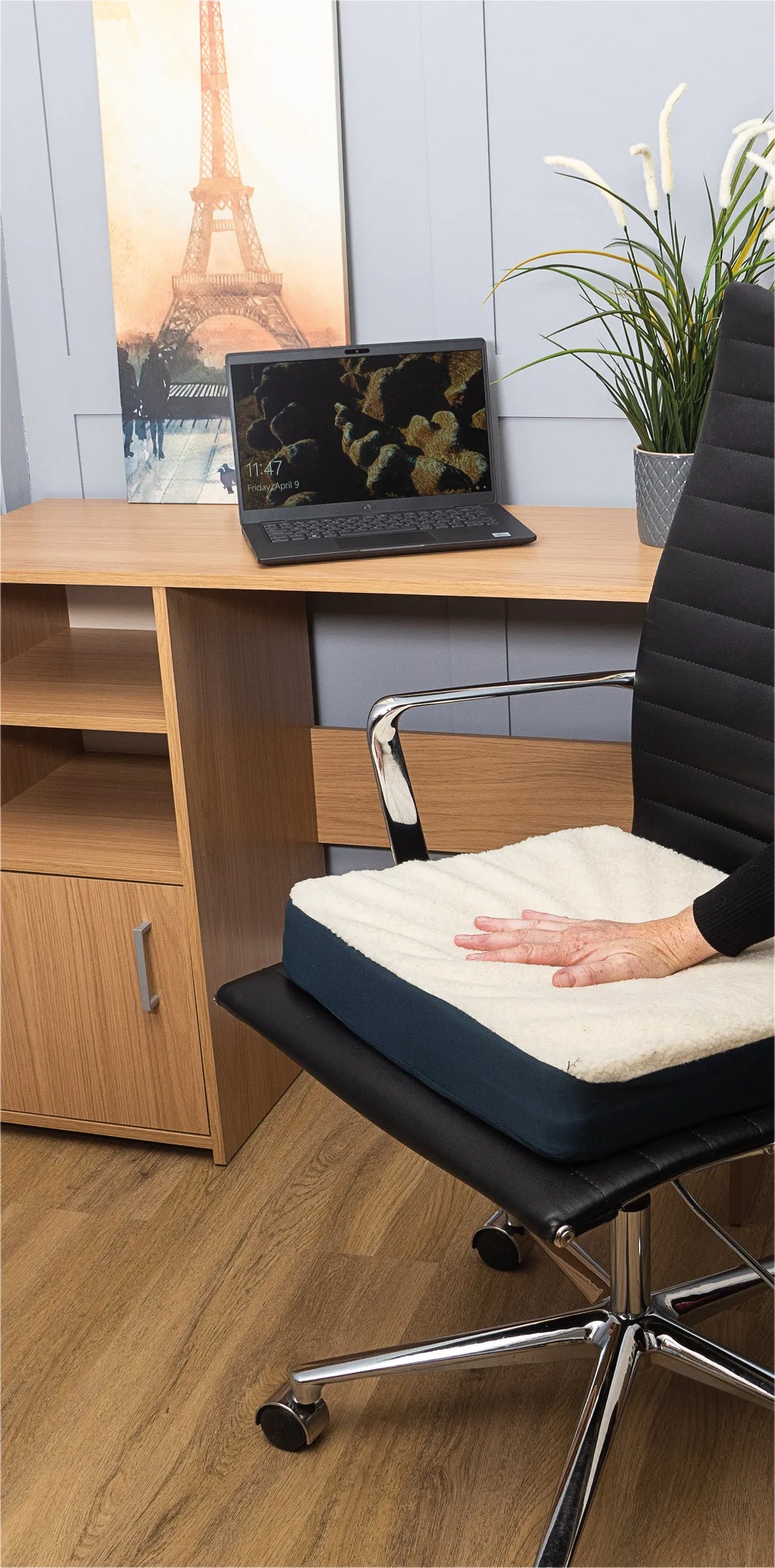 Gel Comfort Cushion with Fleece Top