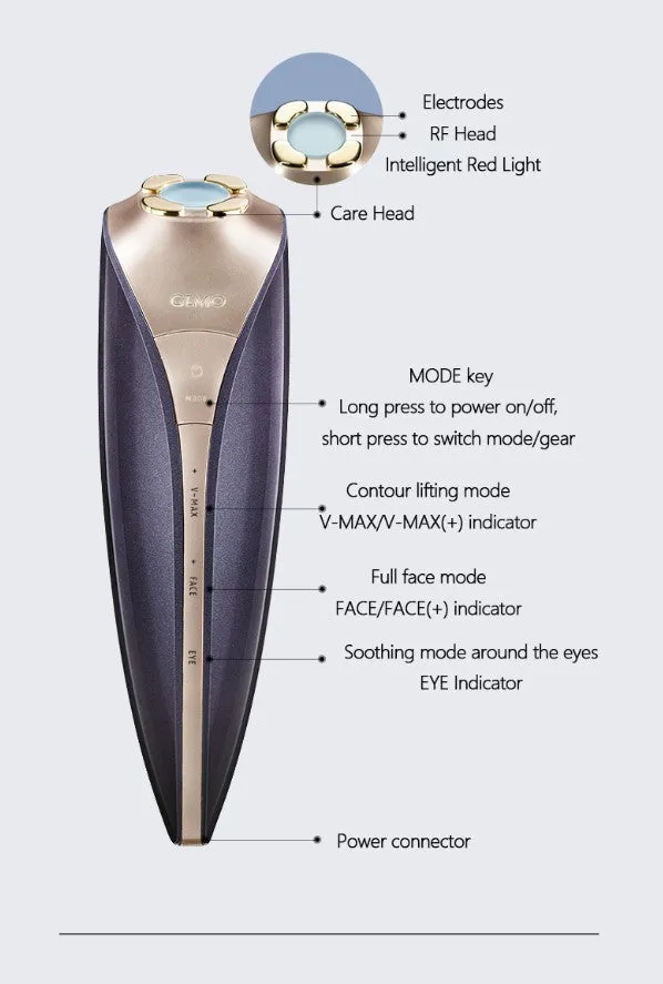 GEMO LUXURY BEAUTY INSTRUMENT Ice RF Anti-aging Fearless Sensitivity G10