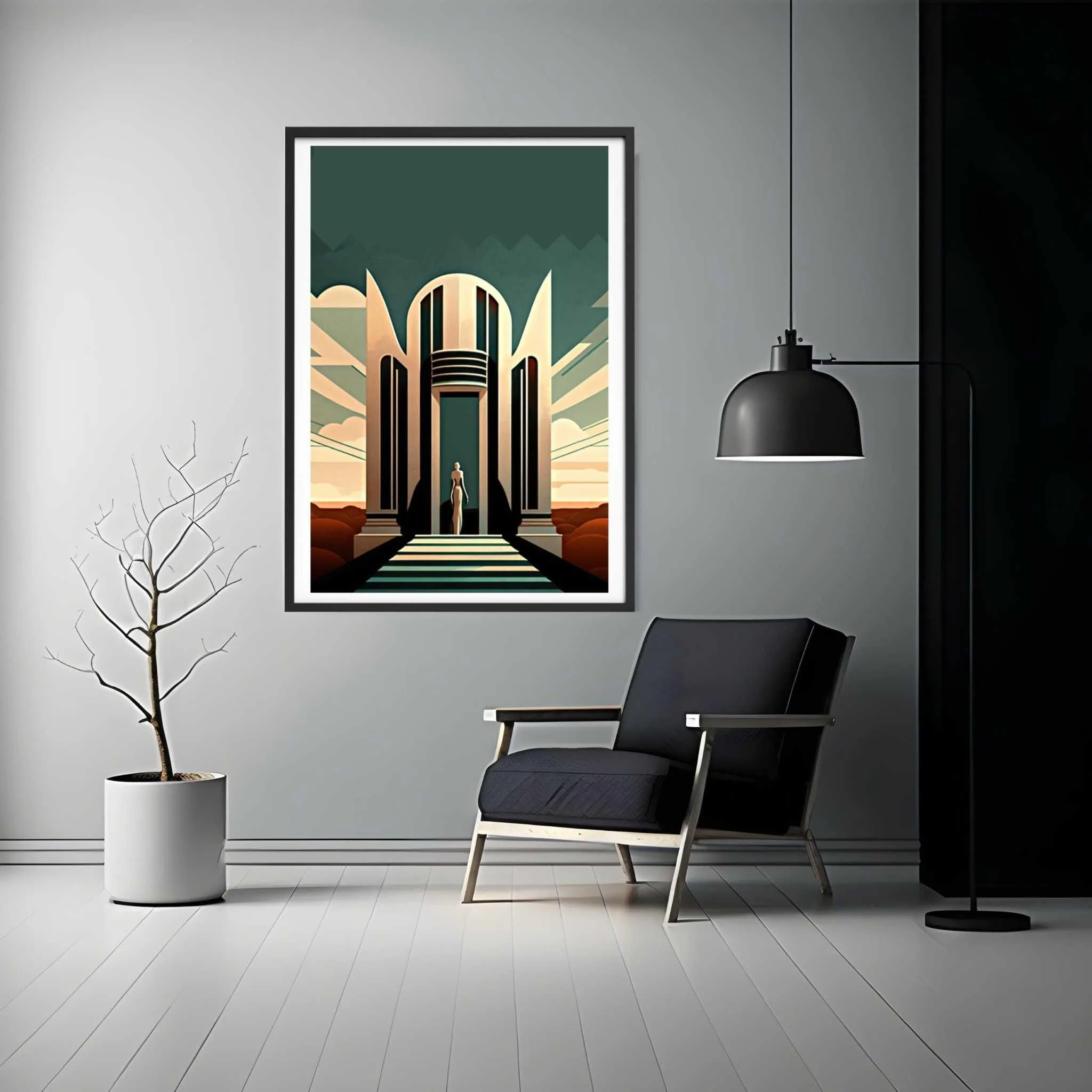 Geometric Facade Poster