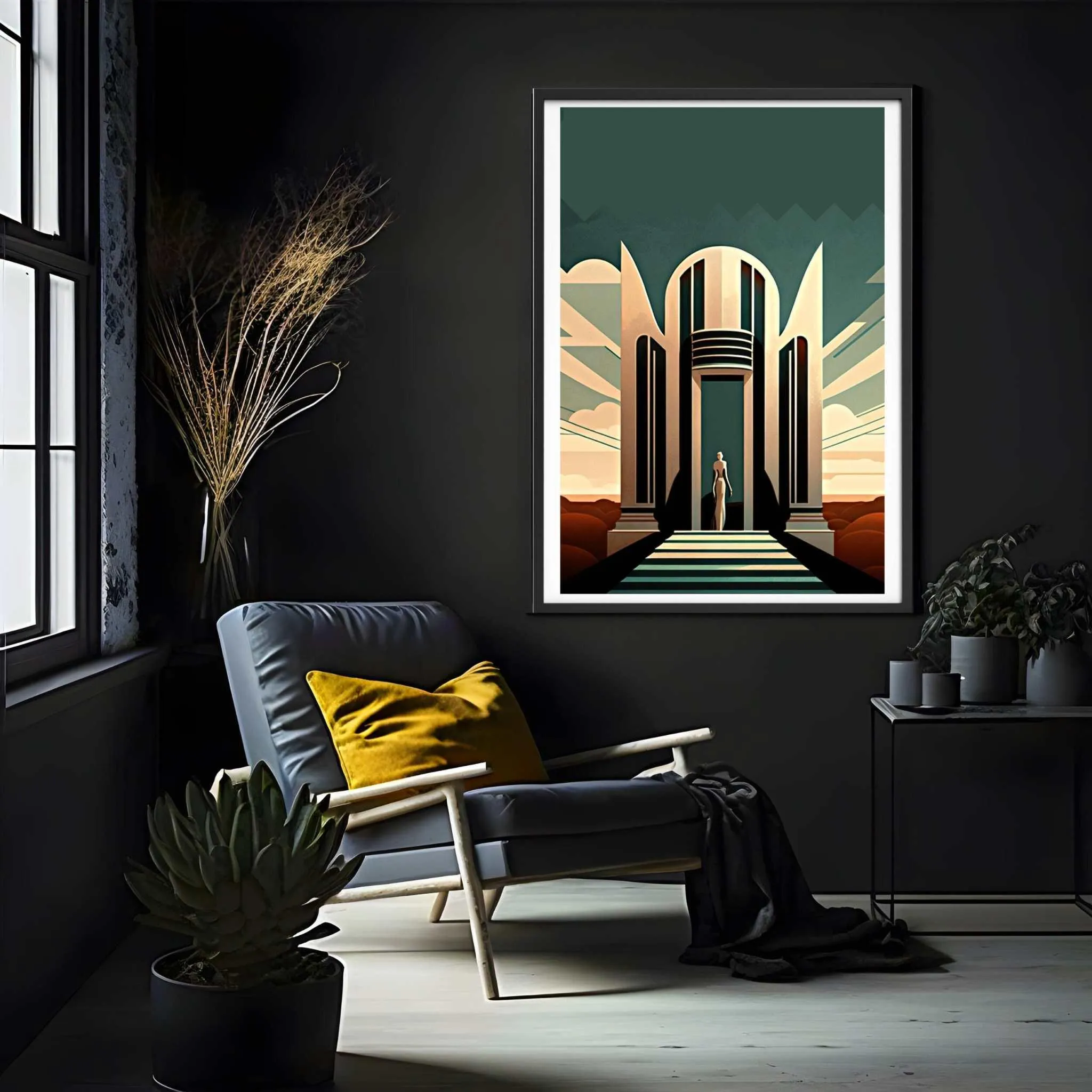 Geometric Facade Poster