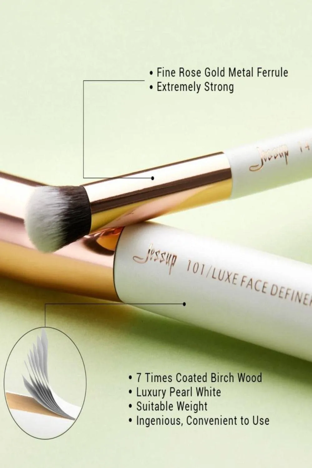 Girl On The Go Pink Professional Makeup Brush Set - 10 Pack