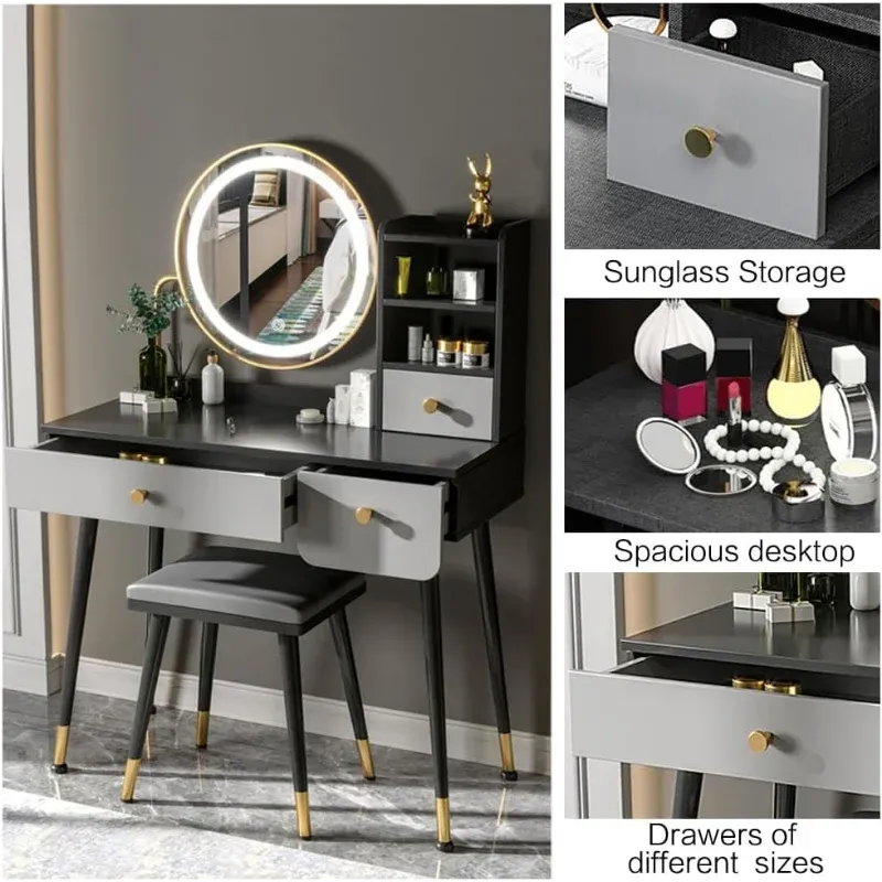 Glam Mirror Vanity- 3 Brightness Modes