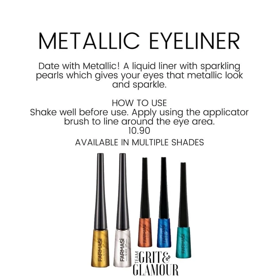 Glitter & Metallic Eyeliner | Farmasi