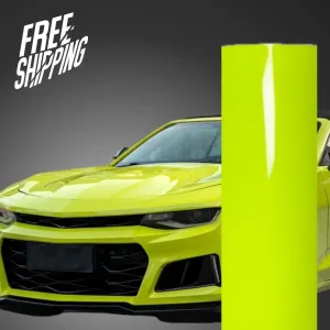 Gloss Chartreuse Yellow Vinyl Wrap