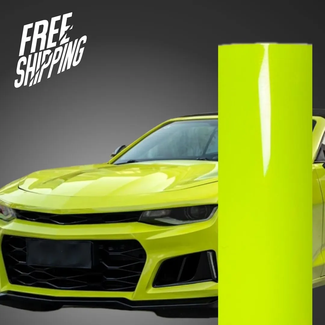 Gloss Chartreuse Yellow Vinyl Wrap