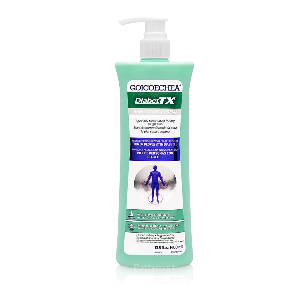 Goicoechea Diabet TX  Skin Lotion/13.5 FL OZ / Formulated for dry rough skin