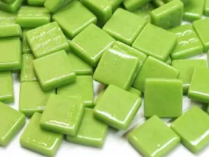 Green Gloss Glass Tiles 1.2cm - 1kg (Special Order Product)