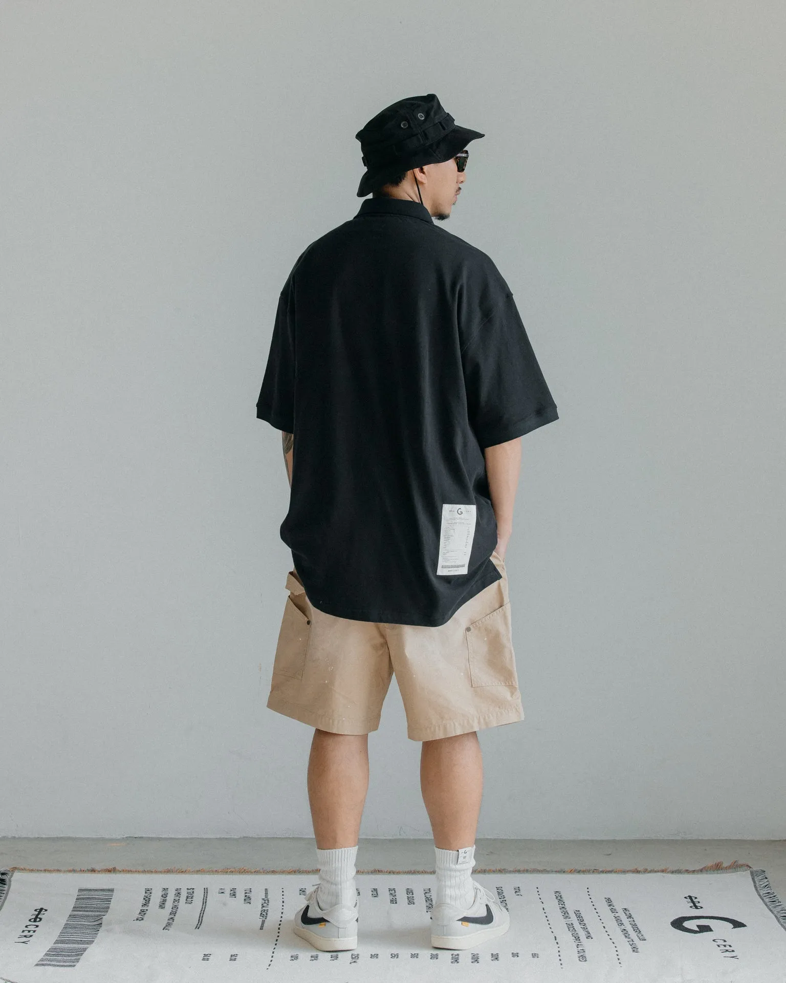 GROCERY SP-010 DOUBLE KNEE VINTAGE WORKER SHORTS/ BEIGE