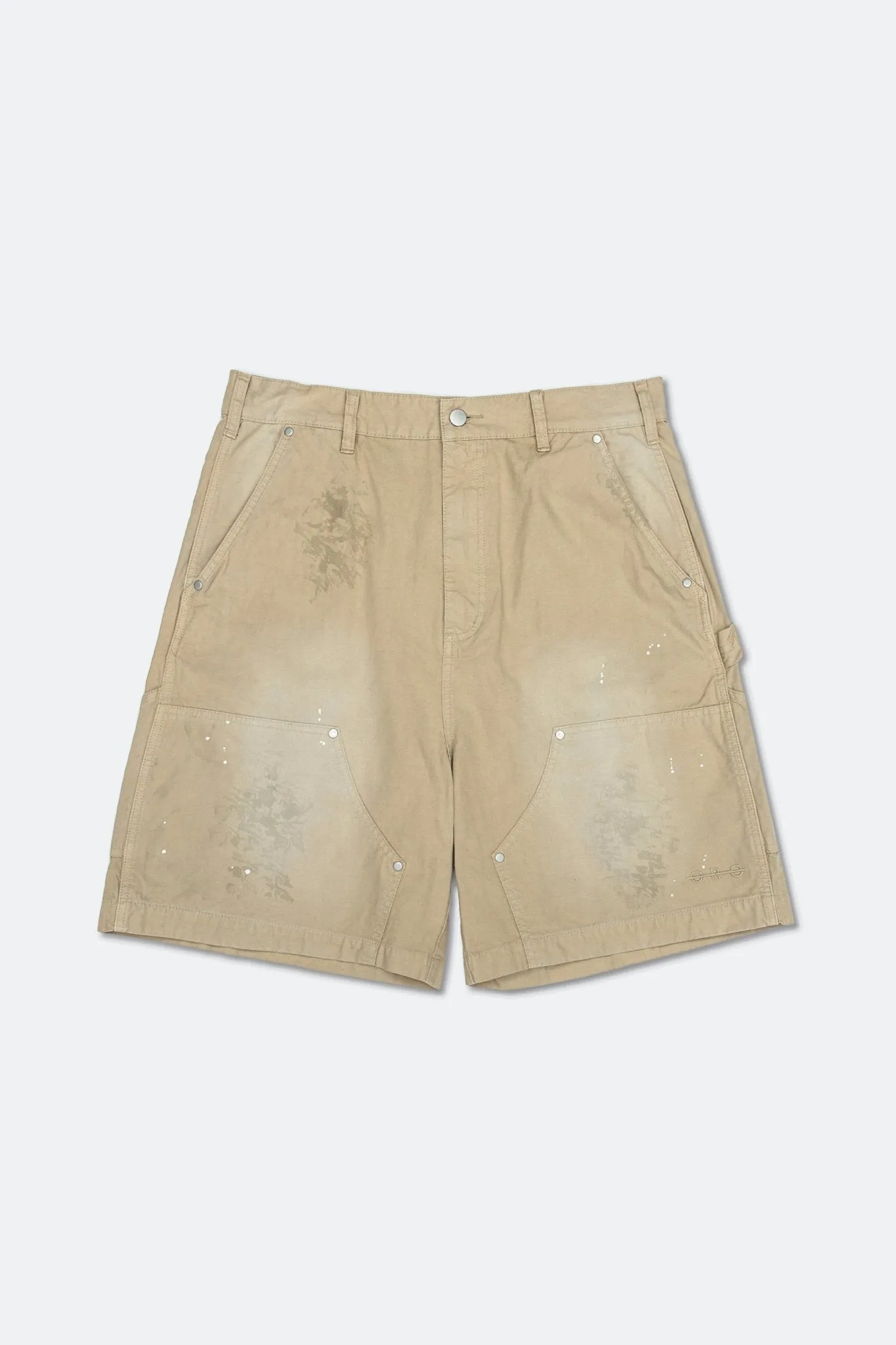 GROCERY SP-010 DOUBLE KNEE VINTAGE WORKER SHORTS/ BEIGE