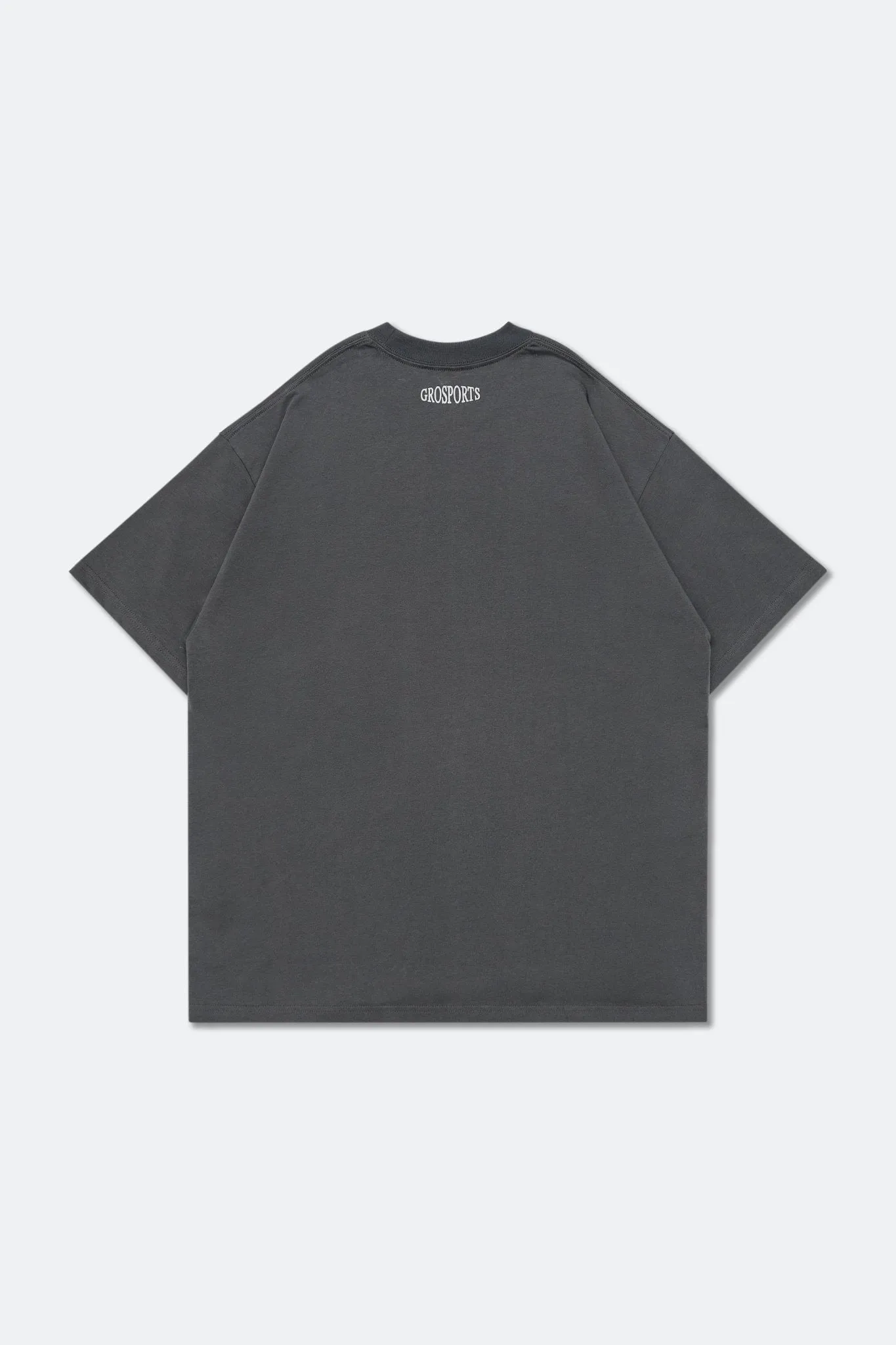 GROSPORTS BASEBALL COLLEGE T-SHIRT/ DARK GREY