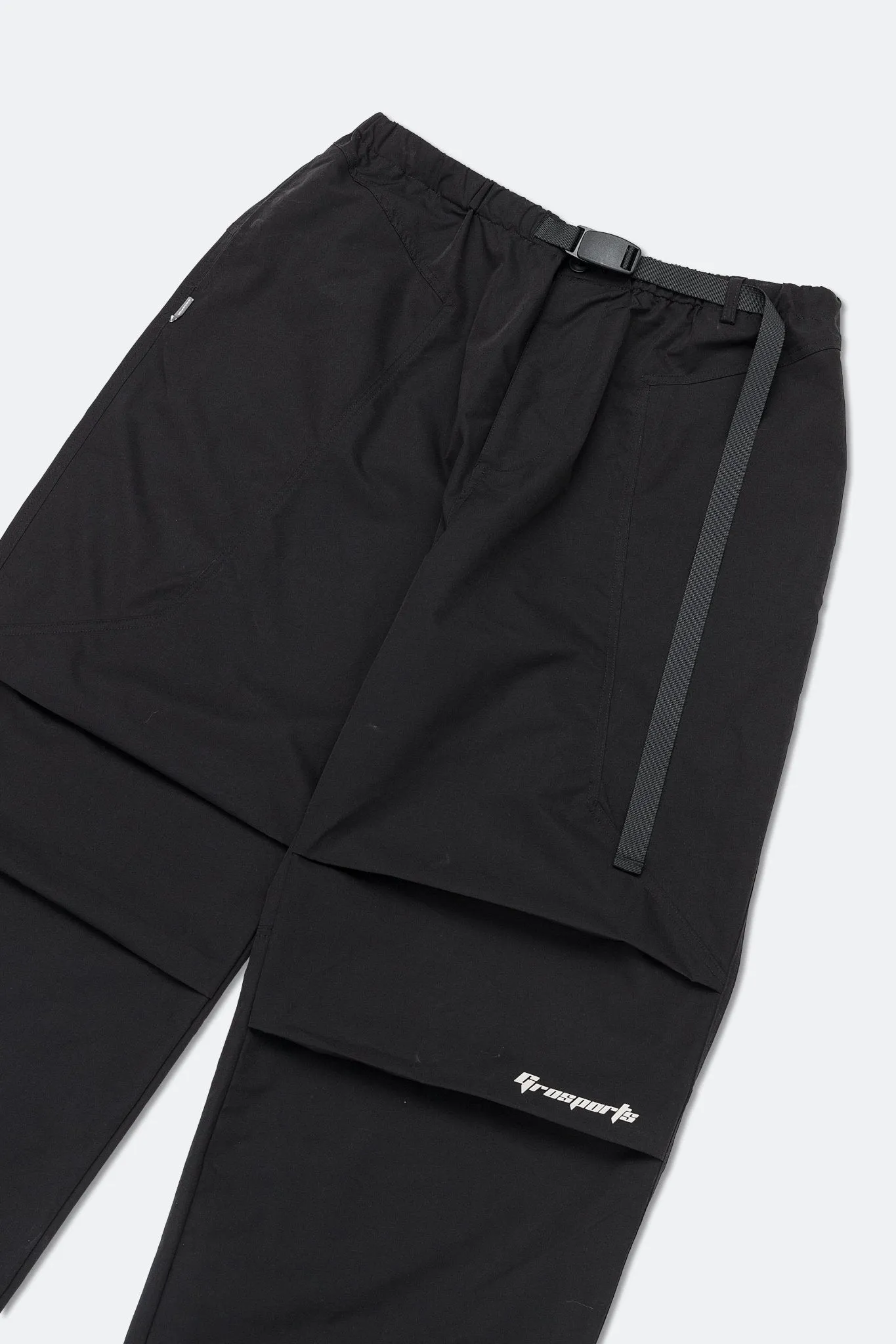 GROSPORTS NYLON PARACHUTE PANTS/ BLACK