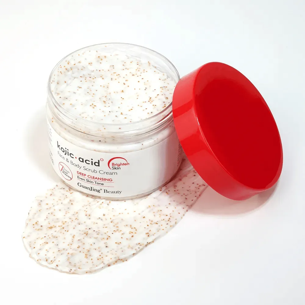 Guanjing Beauty Kojic Acid Face & Body Scrub Cream - 320g