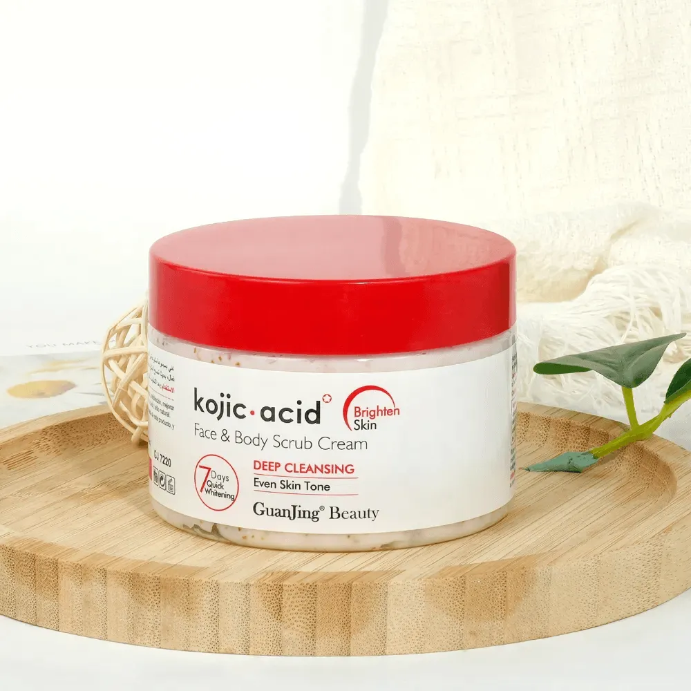 Guanjing Beauty Kojic Acid Face & Body Scrub Cream - 320g