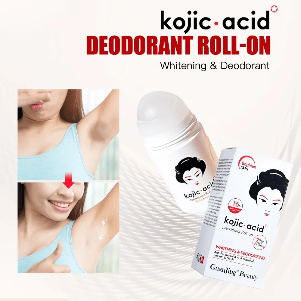 Guanjing Beauty Kojic Acid Whitening Anti-Perspirant Roll On - 50ml