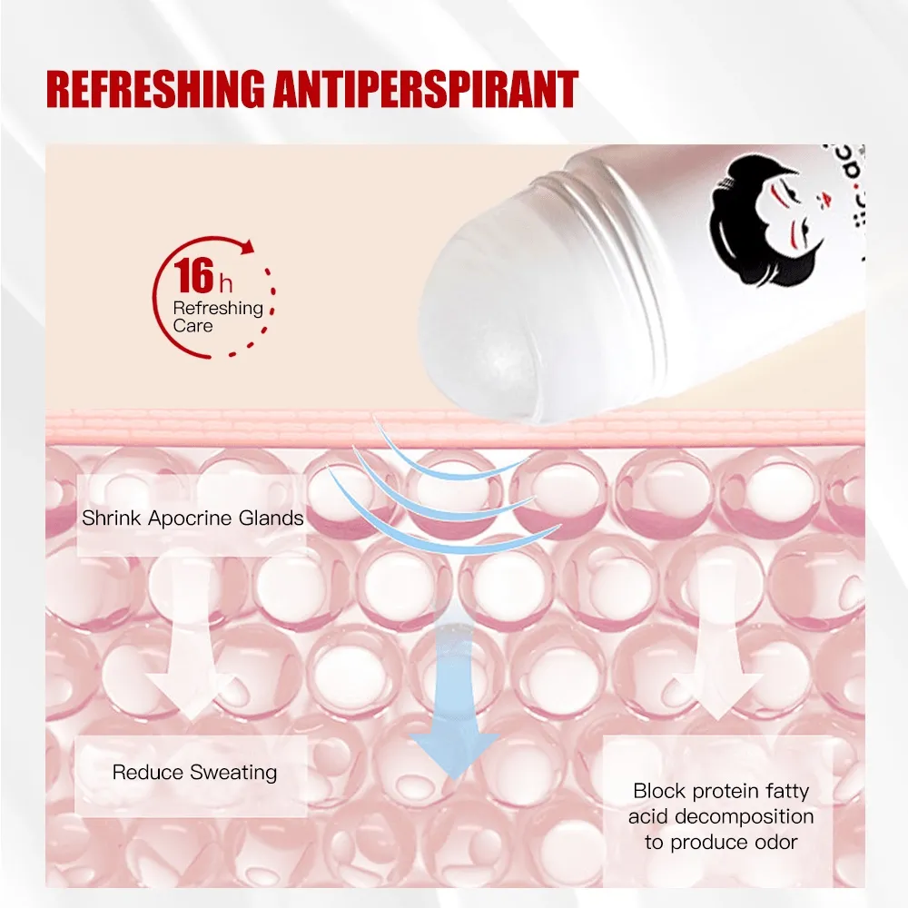Guanjing Beauty Kojic Acid Whitening Anti-Perspirant Roll On - 50ml