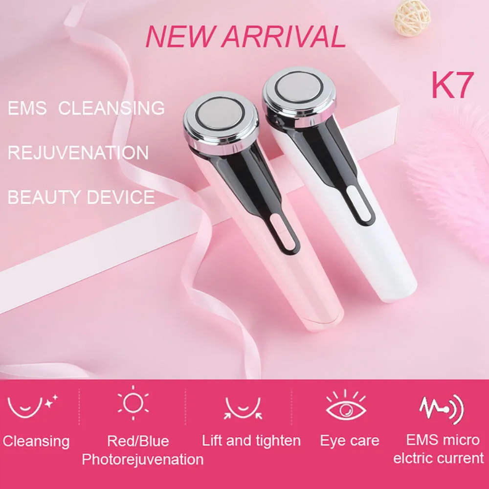 HailiCare 6-in-1 Multi-Function Skin Cleansing Instrument – EMS & LED Light Skin Rejuvenation Beauty Device