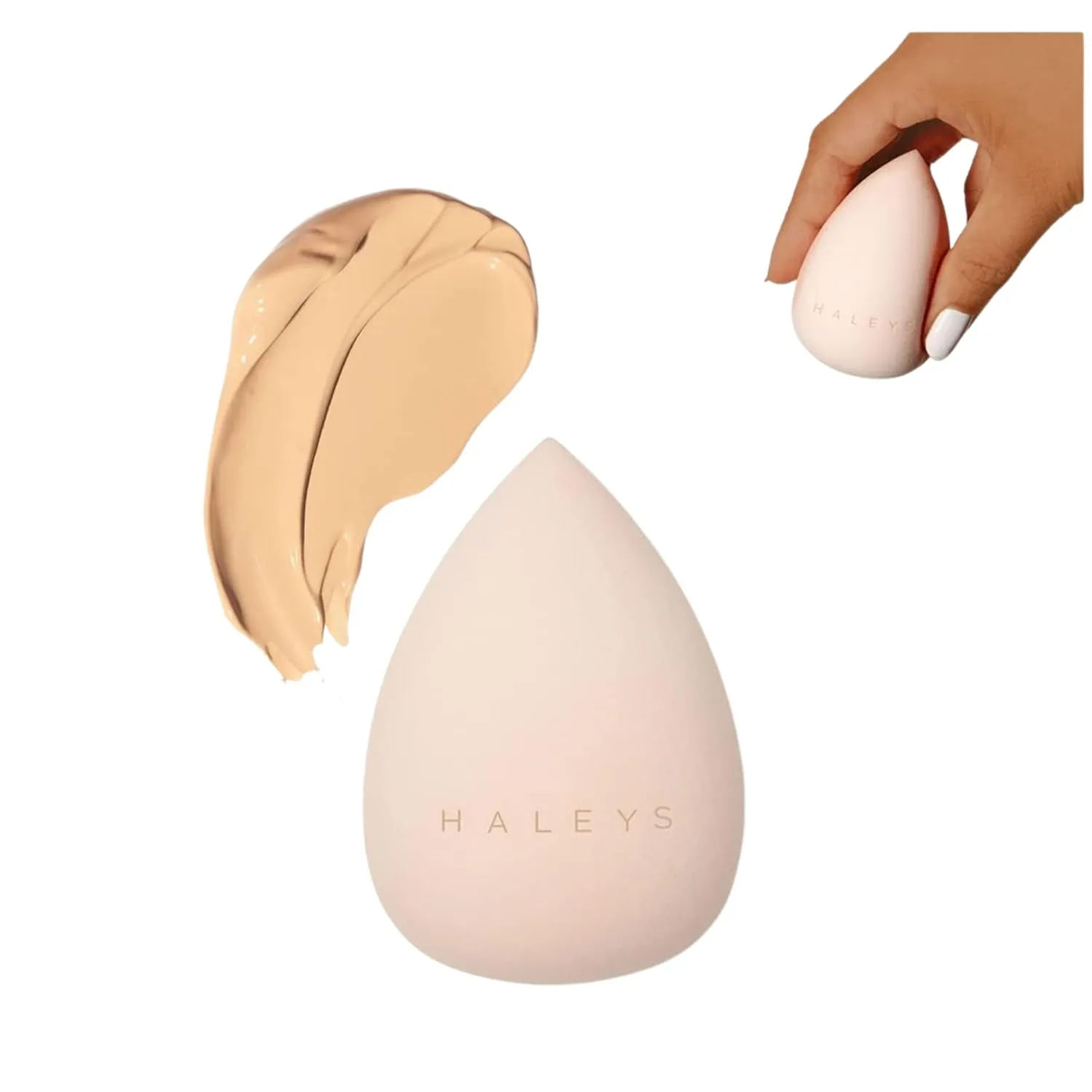 HALEYS Remix Complexion Sponge Vegan, Cruelty-Free Makeup Sponge Blender - Apply Liquid, Cream or Powder Foundation for a Precise, Streak-Free Finish (Pink)