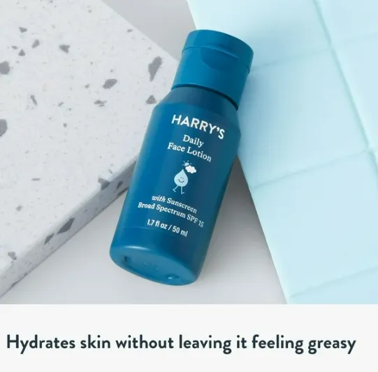 Harry's Men's Daily Face Lotion with Sunscreen Broad Spectrum SPF 15, 1.7 fl oz